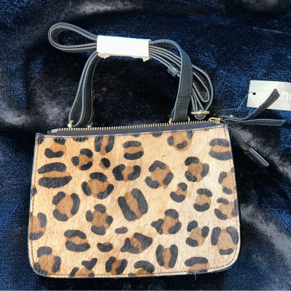 Chicos Leopard print crossbody bag. New